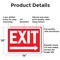 Signmission Exit Sign, Aluminum, 14 in W, 10 in H, Exit Right OS-2PACK-MISC-A-1014-L-19486 - alternate 2